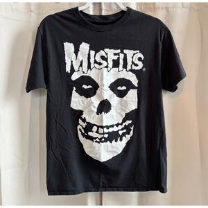 Misfits Ghost Skull Shirt Womens Y2K Hardcore Punk Grunge‎ Skater Medium 19303x